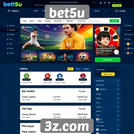 Análise da interface do usuário no site bet5u